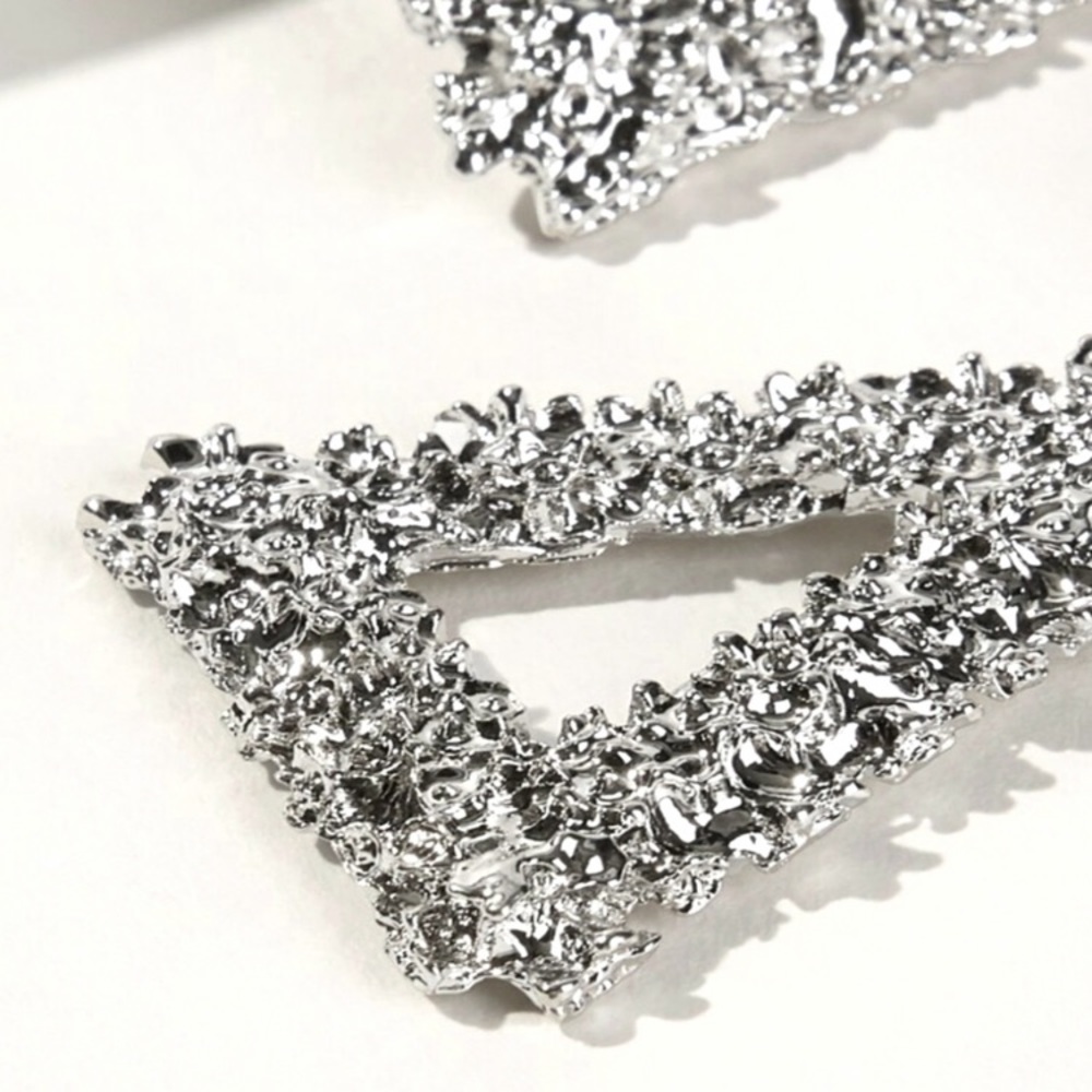 Glam Triangle Dangle Earrings & Hair Clips